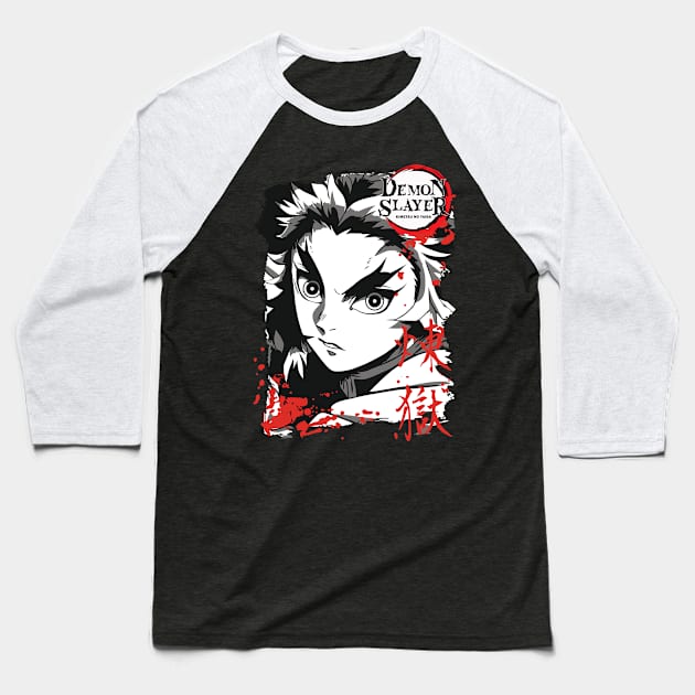 demon slayer Baseball T-Shirt by Ngab Dur Podcast